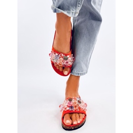 Korkflipflops med Maliv Orange stenar 1