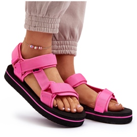 Platformsandaler dam Lee Cooper LCW-24-05-2750L Fuchsia rosa 10