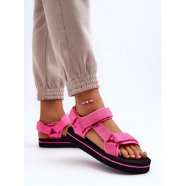 Platformsandaler dam Lee Cooper LCW-24-05-2750L Fuchsia rosa 6