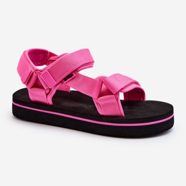 Platformsandaler dam Lee Cooper LCW-24-05-2750L Fuchsia rosa 2