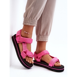Platformsandaler dam Lee Cooper LCW-24-05-2750L Fuchsia rosa 9