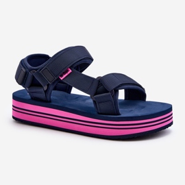Platformsandaler dam Lee Cooper LCW-24-05-2754L Marinblå 1