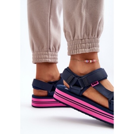 Platformsandaler dam Lee Cooper LCW-24-05-2754L Marinblå 6