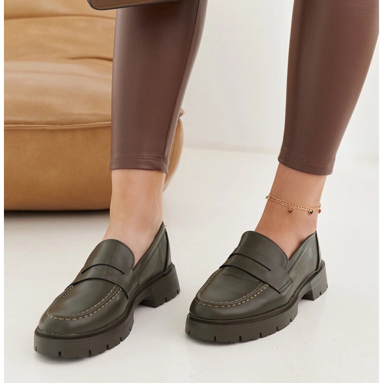 Gröna Maybritt loafers 1