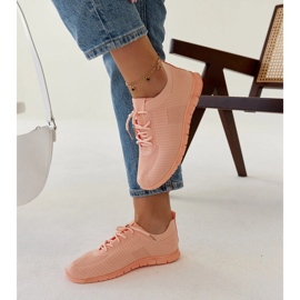 Rosa tyg sneakers från Erminio 2