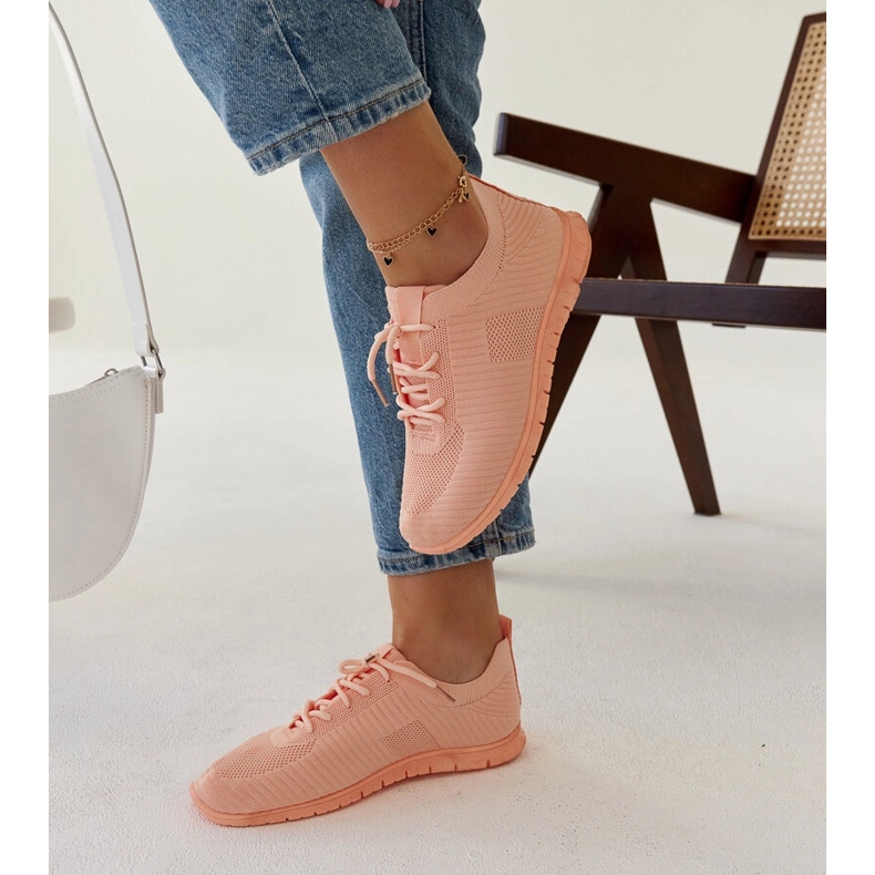 Rosa tyg sneakers från Erminio 2