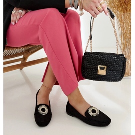 Svarta mockasiner dekorerade med Celena strass 1