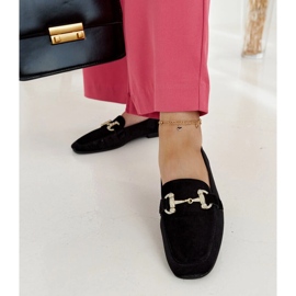 Svarta sammetsmockasiner med strass från Fabrizia 1