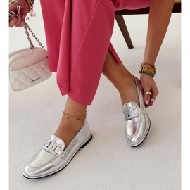 Silver klassiska Zana loafers silver- 1