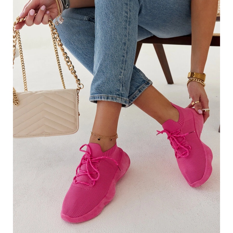 Mörkrosa Roshni-sportsneakers 1