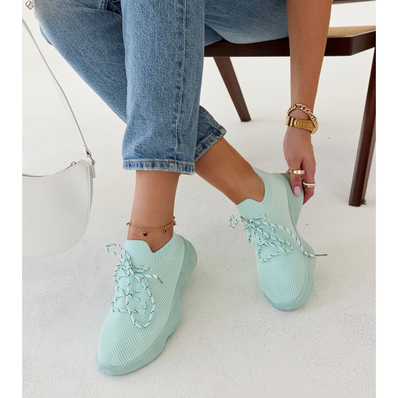 Roshni mint sport sneakers grön 1