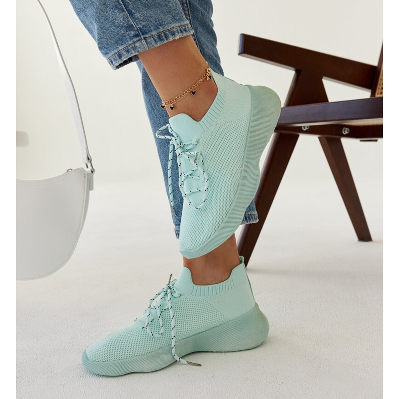 Roshni mint sport sneakers grön 2