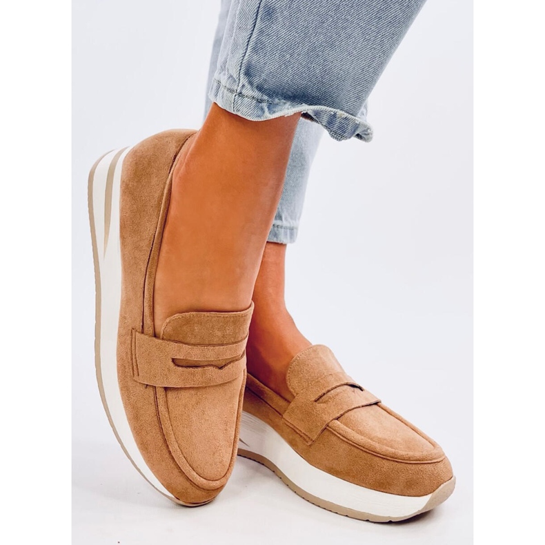 Pacifs Camel wedge loafers brun 1