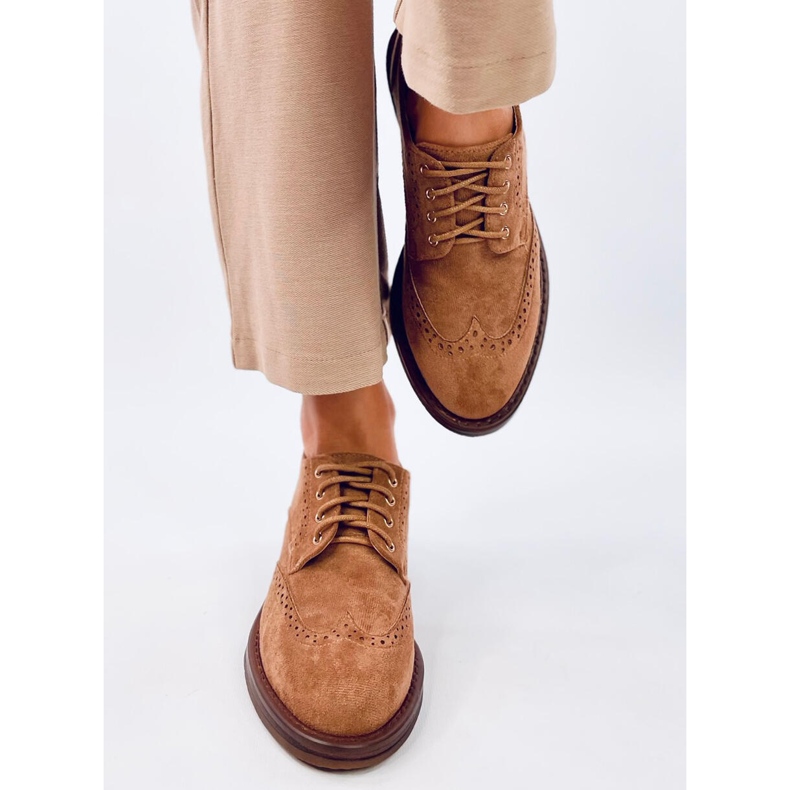 Vedra Camel högklackade loafers brun 1