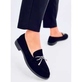 Saras Svarta mockasiner i mocka för kvinnor 2