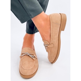 Saras Camel mockasin mocka för kvinnor beige 2