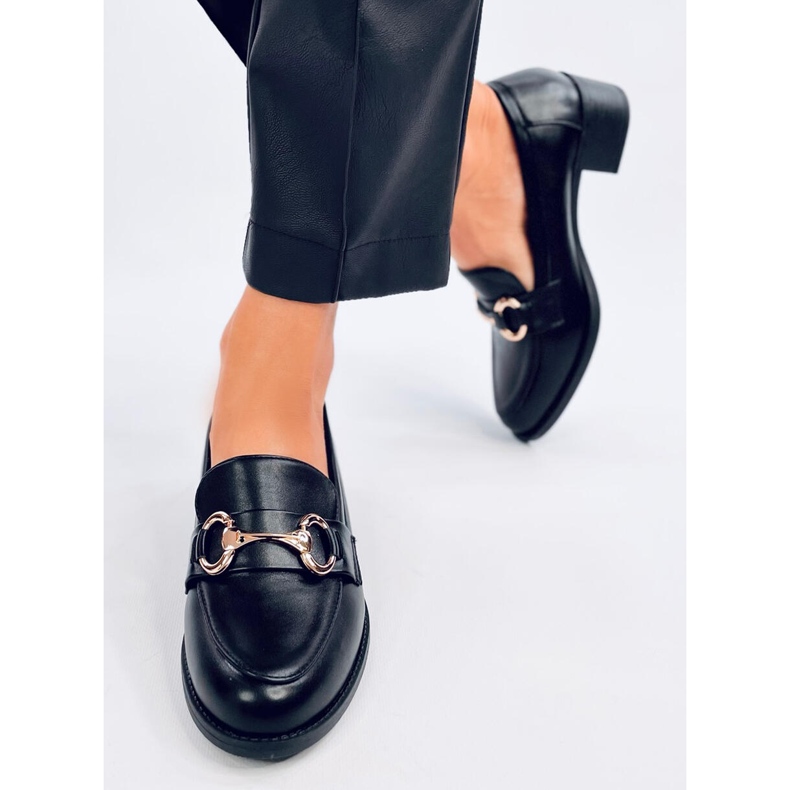 Pontei Black högklackade loafers svart 1