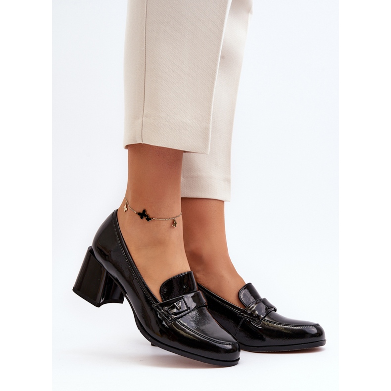 Vinceza Svarta högklackade pumpar Felicijana 2