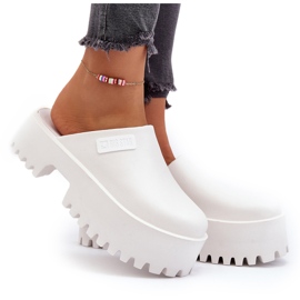 Damflip-flops med massiv sula Big Star NN274015 Vit 11