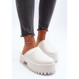 Damflip-flops med massiv sula Big Star NN274015 Vit 9