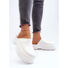 Damflip-flops med massiv sula Big Star NN274015 Vit 5