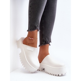 Damflip-flops med massiv sula Big Star NN274015 Vit 10