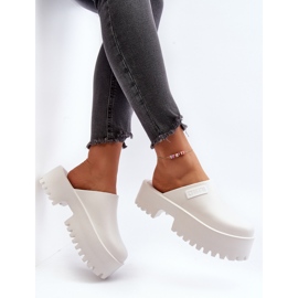 Damflip-flops med massiv sula Big Star NN274015 Vit 1