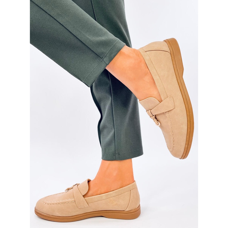 Antonisa Khaki mockasiner för kvinnor beige 1