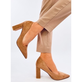 Verizon Khaki stilettpumps beige 2