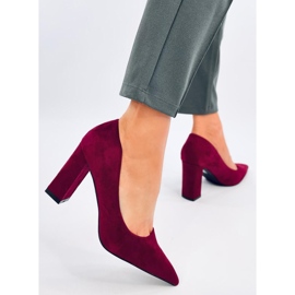 Verizon Wine stilettpumpar röd 2