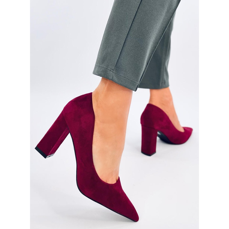 Verizon Wine stilettpumpar röd 2