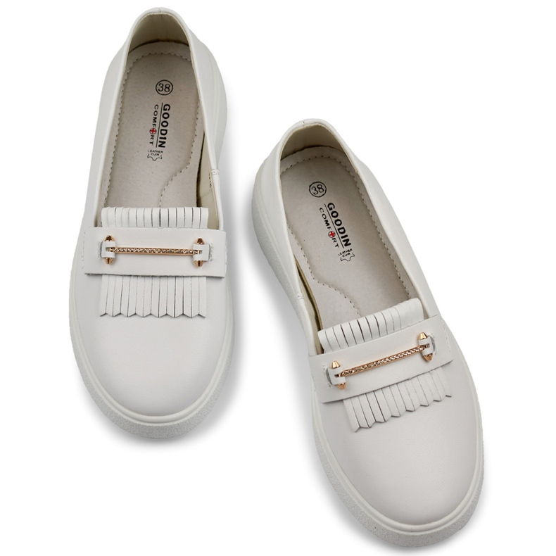Vita läderskor för kvinnor 1