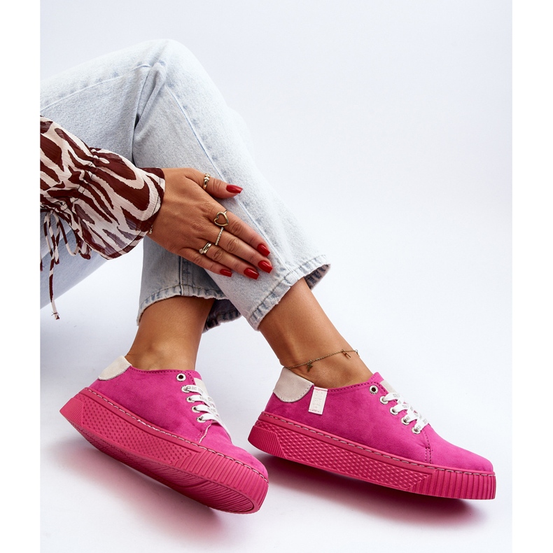 Dam Sneakers Memory Foam System Big Star NN276004 Fuchsia rosa 1