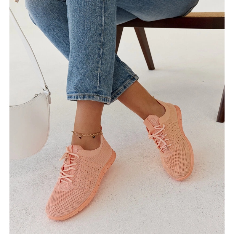 Mairago sneakers i rosa tyg 1