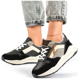 Sportskor för kvinnor, svarta sneakers 2