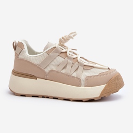 Damsportskor Sneakers Beige Phyrena 2