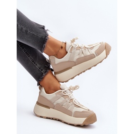 Damsportskor Sneakers Beige Phyrena 1