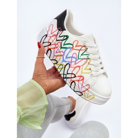 Sneakers för kvinnor med hjärtan Vita Claral 2
