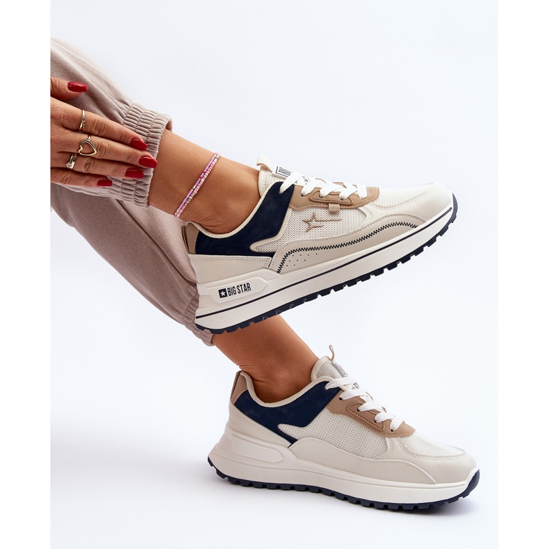 Big Star Sneakers för kvinnor NN274A092 Beige 1