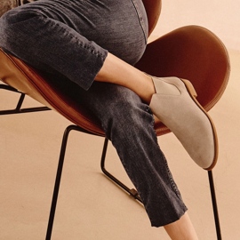 Marco Shoes Chelsea-stövlar i mocka med gummi 2210B-813-1 beige 1