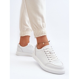 Vinceza Sneakers för kvinnor Naturläder Vit Dimpna 5