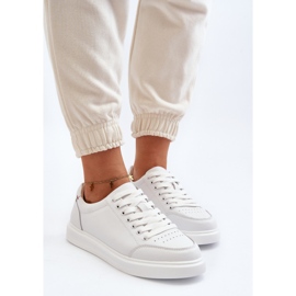 Vinceza Sneakers för kvinnor Naturläder Vit Dimpna 6