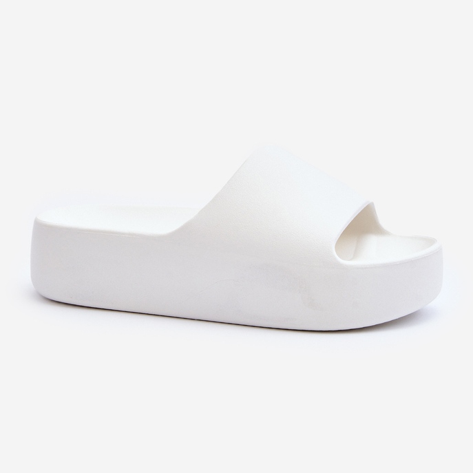 Flip-flops med tjock sula för kvinnor, vit oreithano 1