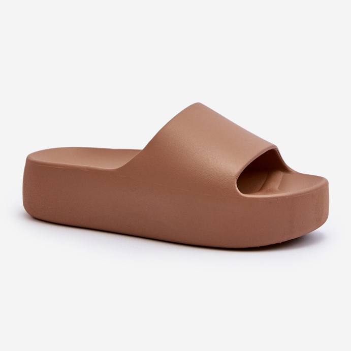 Damflip-flops med tjock sula, brun oreithano 1