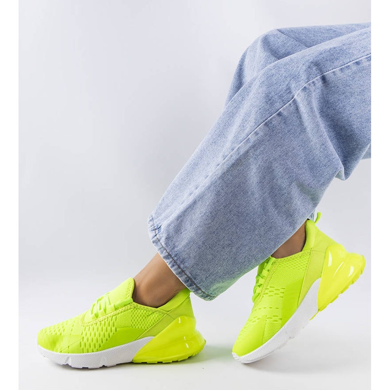 Court gröna neon sport sneakers 1