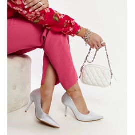 Liena silver höga klackar silver- 1