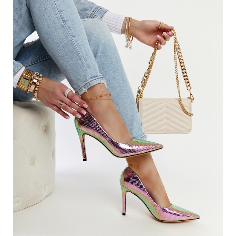 Rosa metallic Wines stiletter 1