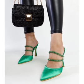 Gröna högklackade flip-flops från Raffaelina 1