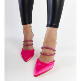 Rosa högklackade flip-flops från Raffaelina 1