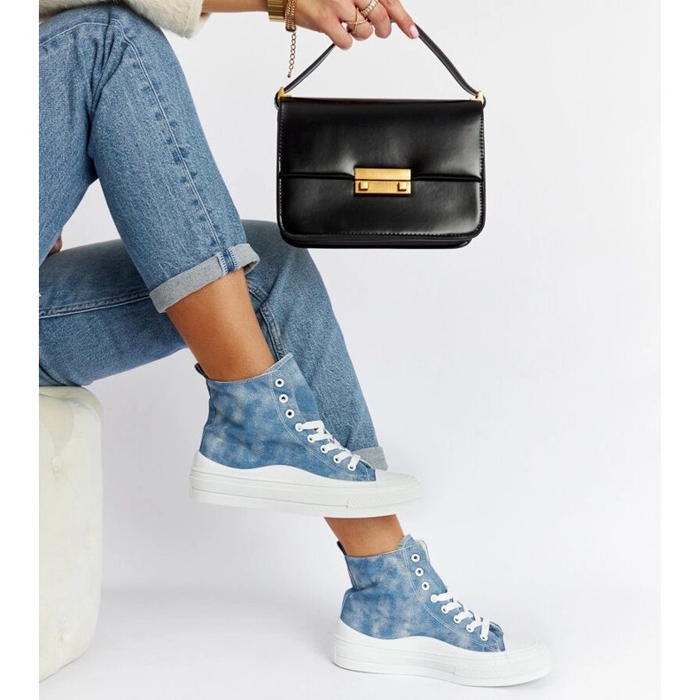 Blå Vicente plattformssneakers 1